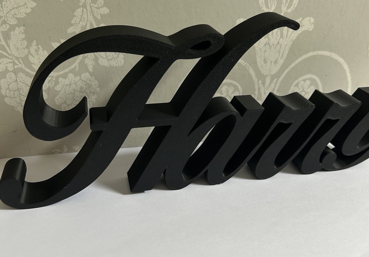 Personalised Name Plaque Any Word Gift Display Made To Order Girls Boys Custom - Poppy Kate Designs