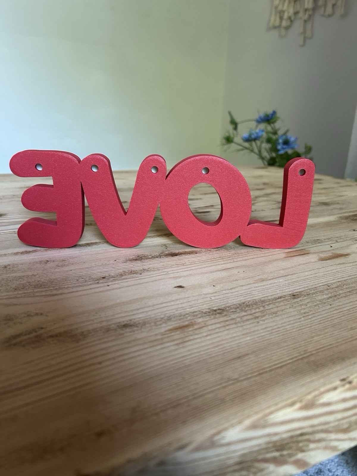 Love You Words Sign Gift Any Letters personalised Decoration Wall or Standing