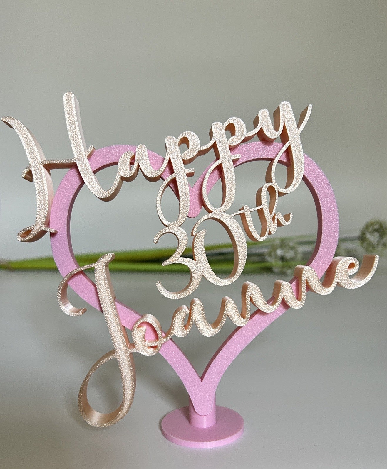 Personalised 30th Birthday Gift for Her Daughter Friend Partner Gift Keepsake - Poppy Kate Designs