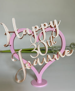 Custom personalised sign or decorative display