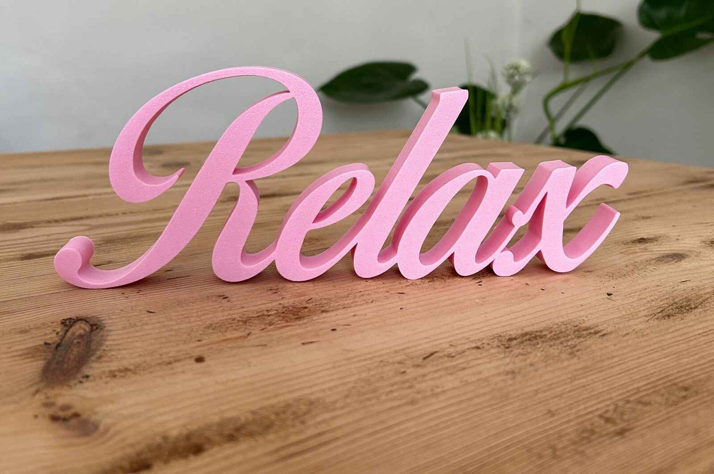 Relax Sign Word Letters Ornament Freestanding Word New Home Gift