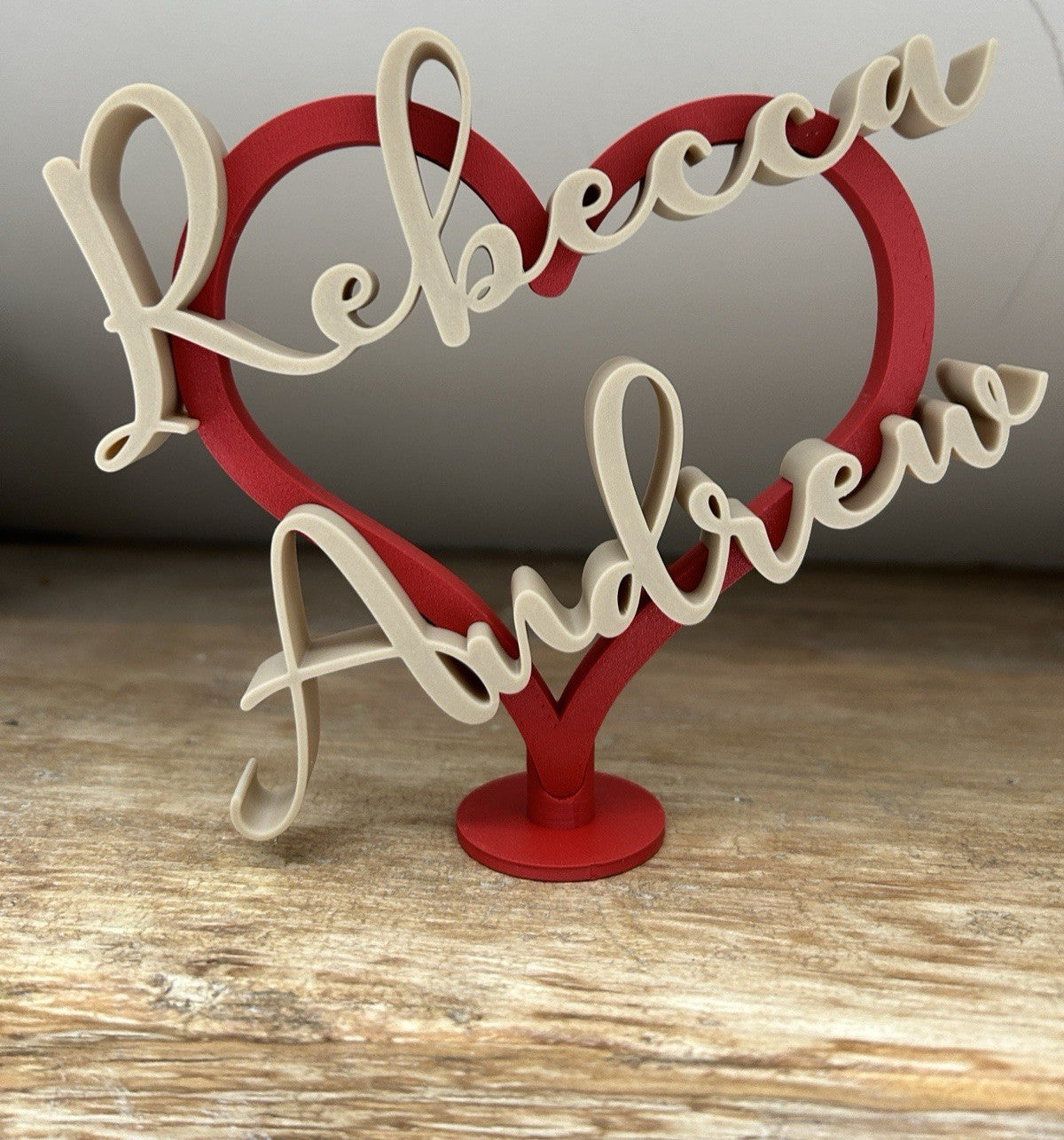 Personalised Gift for Boyfriend Him Girlfriend Partner Heart Husband Her Fiance - Poppy Kate Designs