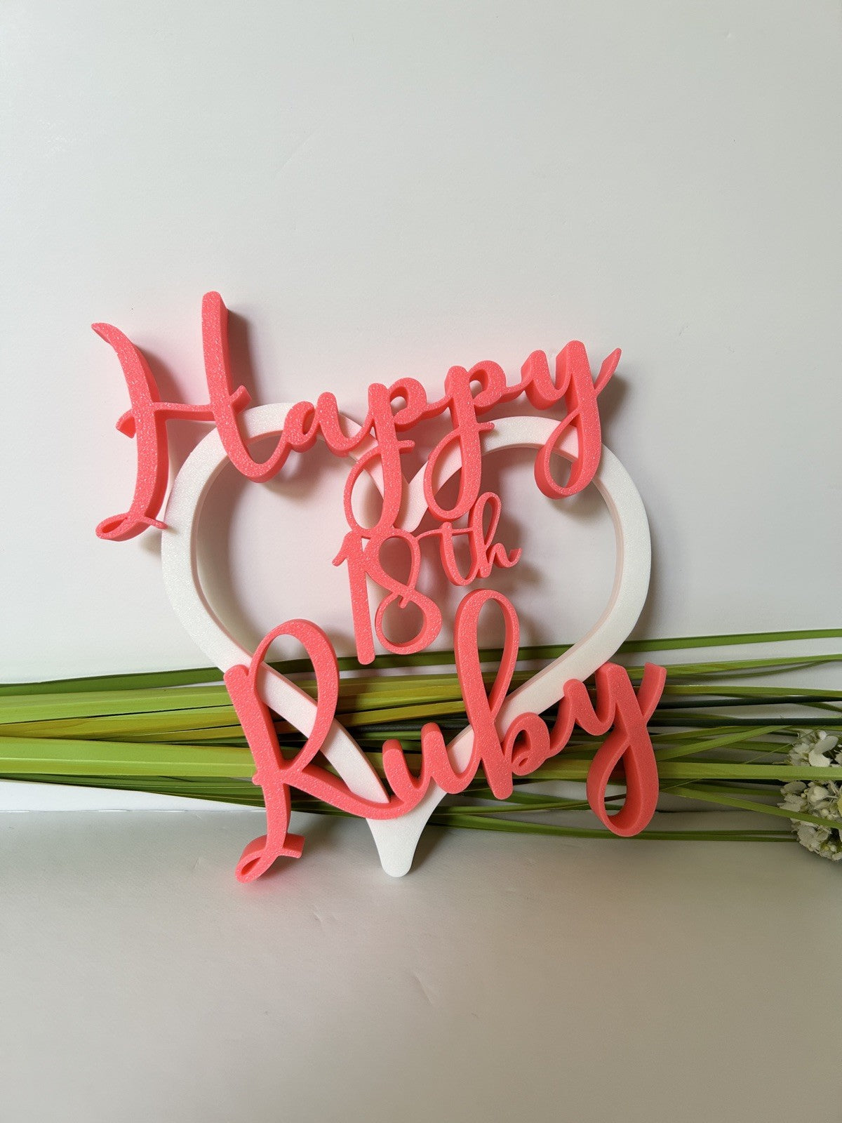 Personalised 18th 21st Birthday Gift with Name Keepsake Decoration - Poppy Kate Designs