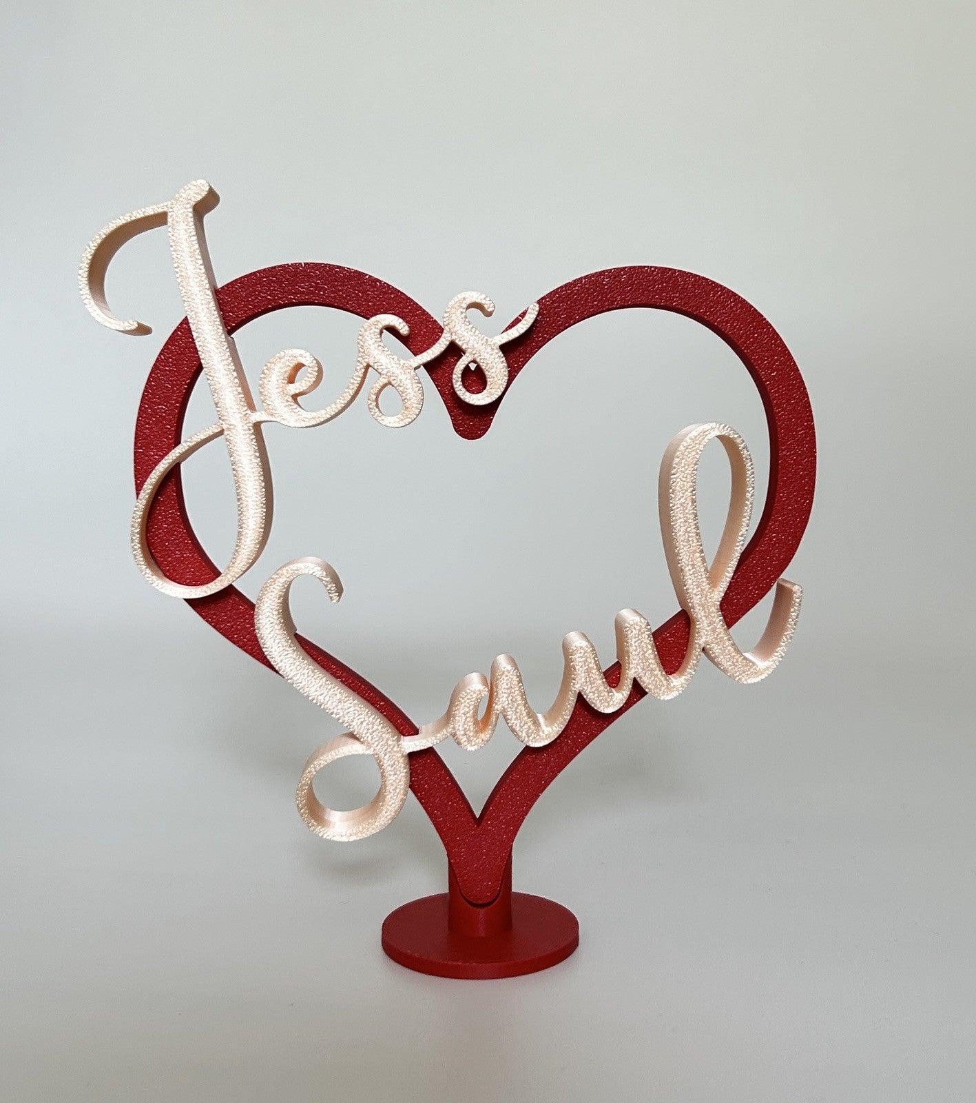 Personalised Gift Heart Partner Girlfriend Wife orHusband Boyfriend Anniversary - Poppy Kate Designs