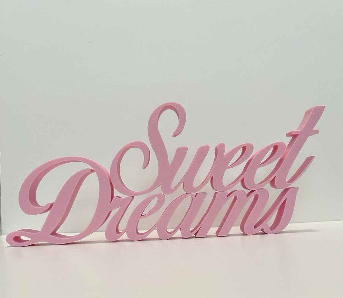 Sweet Dreams Sign Freestanding Gift for Home Decor Bedroom Ornament Decoration