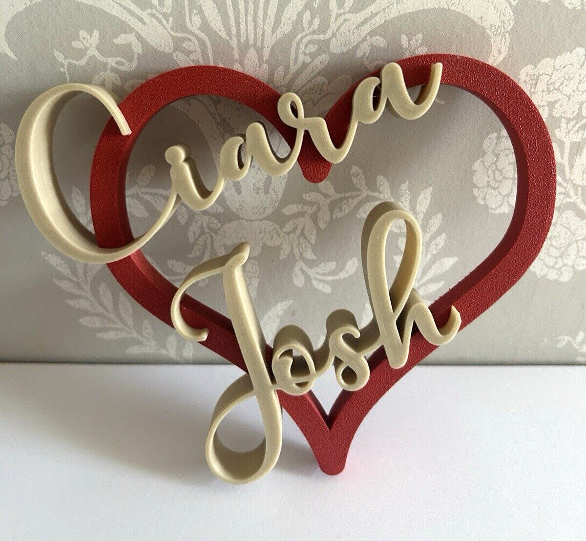 Personalised Gift for Girlfriend Her Boyfriend Keepsake Heart Wife Him Custom - Poppy Kate Designs