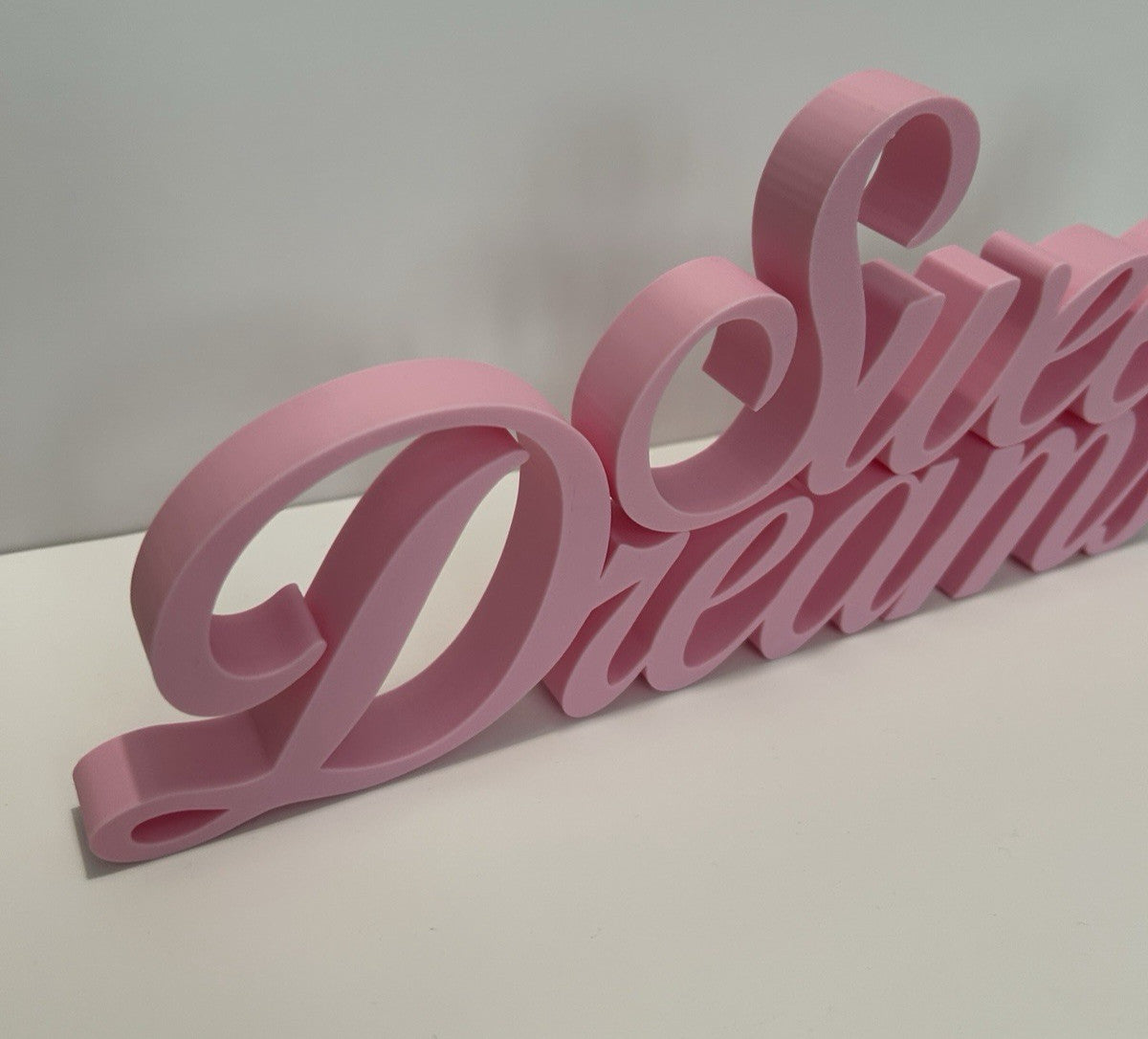 Sweet Dreams Grey Sign Freestanding or Wall Bedroom Ornament Decoration - Poppy Kate Designs