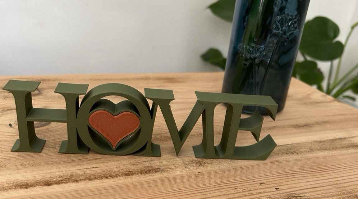 Small Home Word Sign New Home Gift Letters Home Freestanding Ornament Decoration