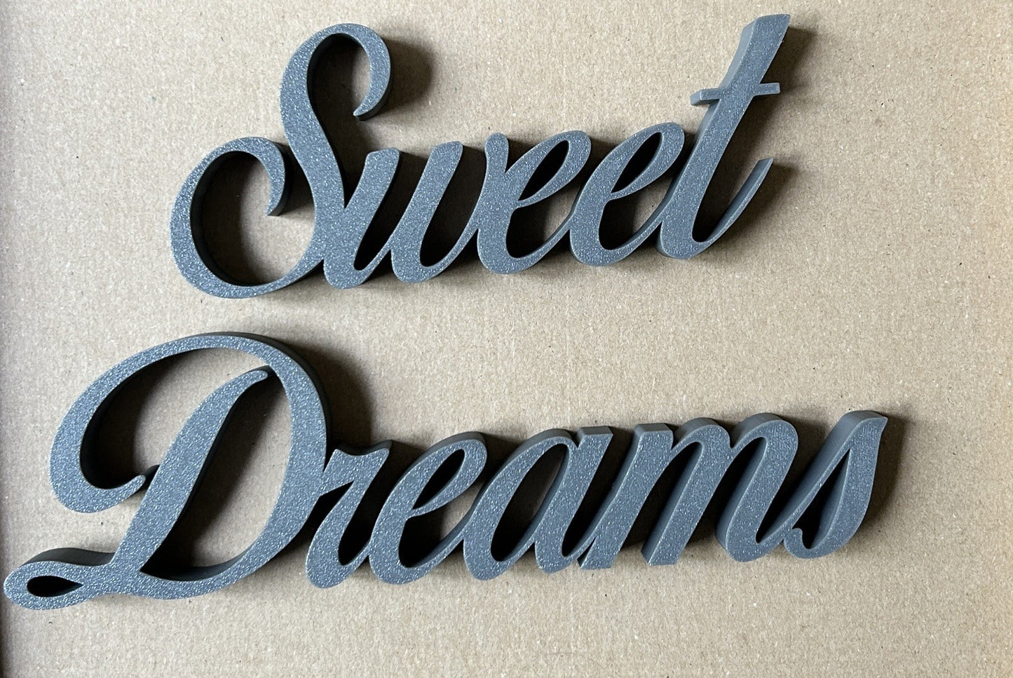 Sweet Dreams Grey Sign Freestanding or Wall Bedroom Ornament Decoration - Poppy Kate Designs