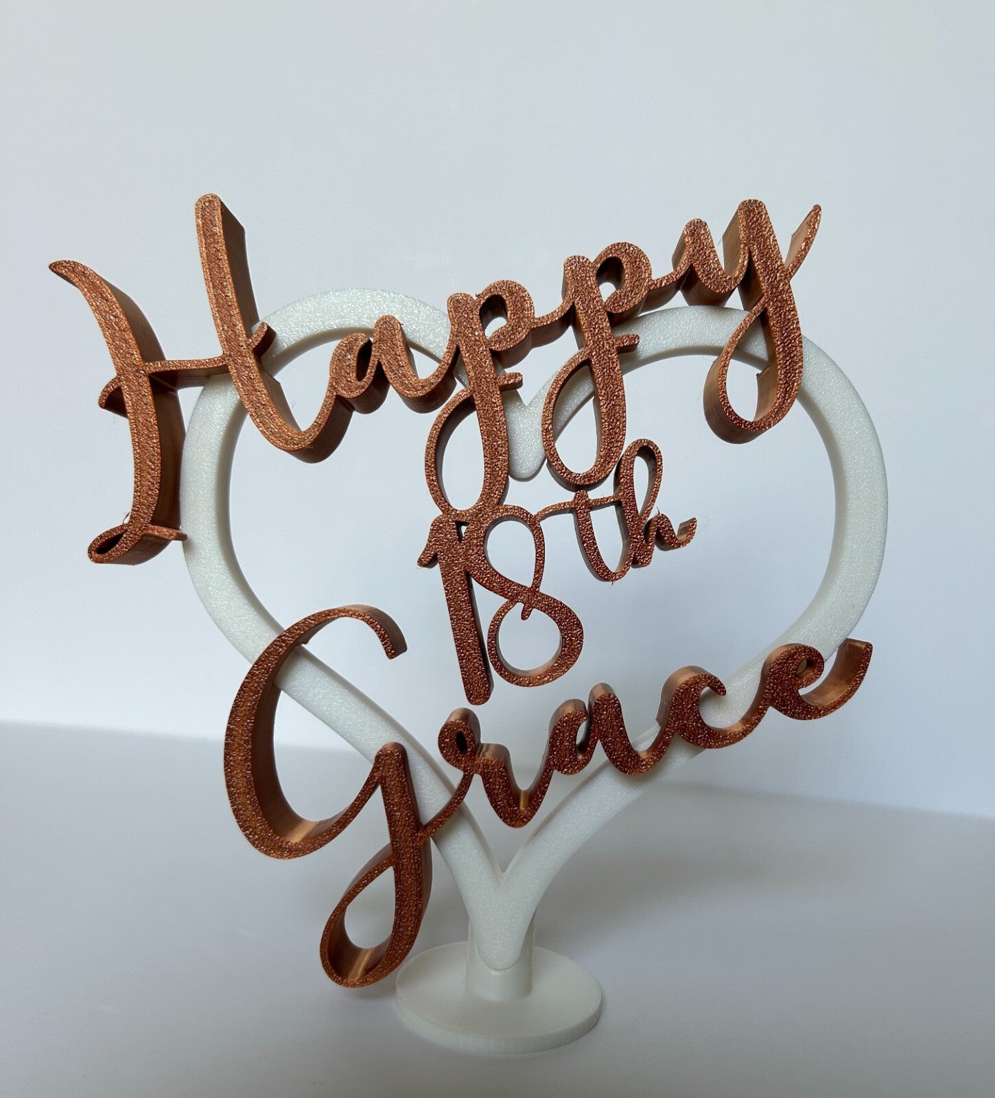 Personalised 18th 21st Birthday Gift with Name Keepsake Decoration - Poppy Kate Designs