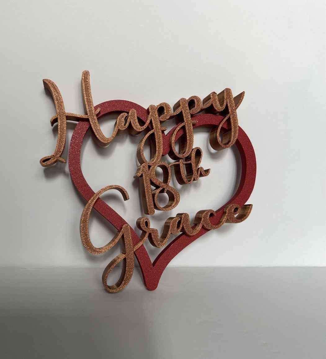 Made to Order Personalised Girls 18th 21st Age Birthday Gift Keepsake Daughter - Poppy Kate Designs