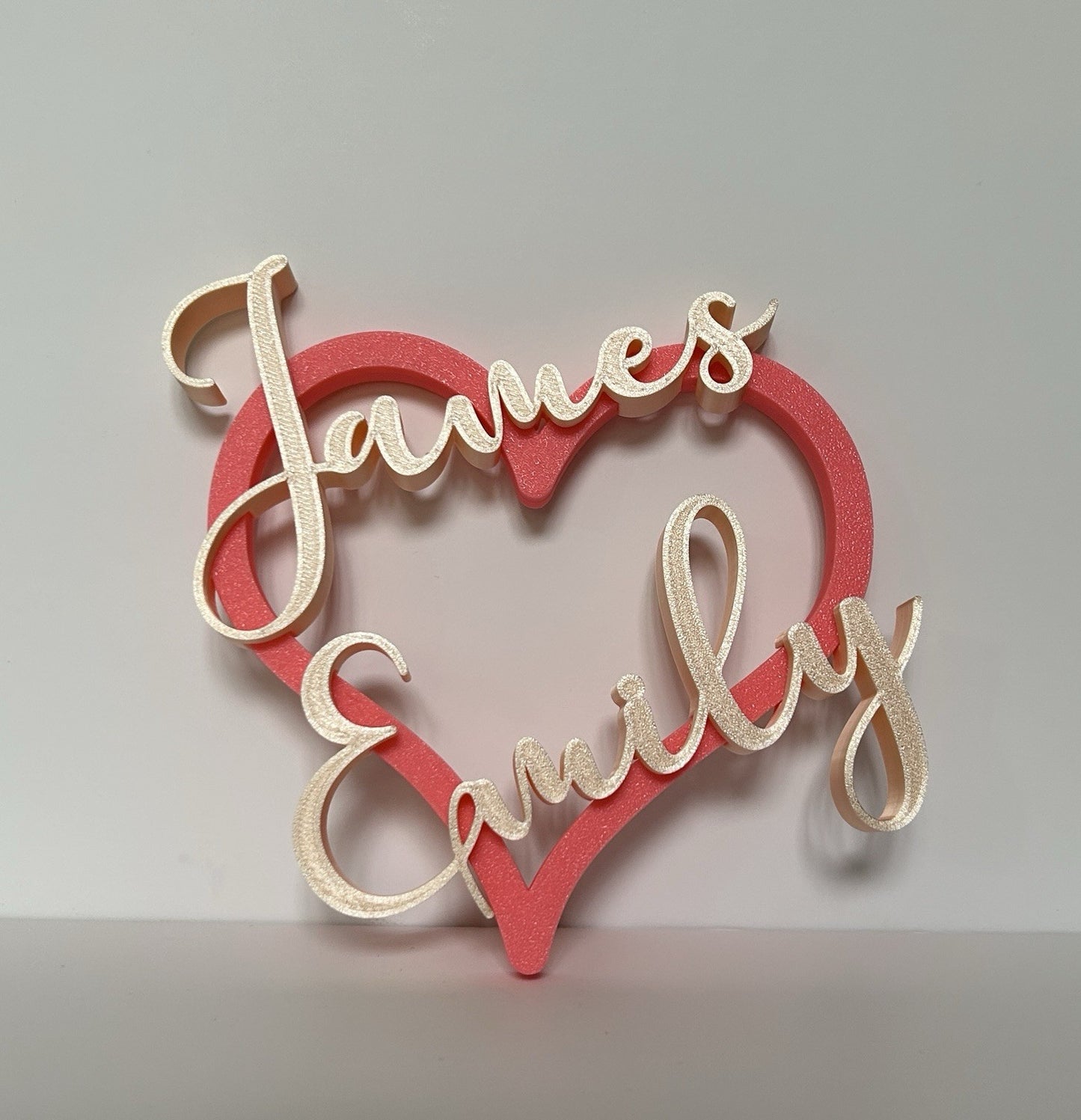 Personalised Gift Heart Partner Girlfriend Wife orHusband Boyfriend Anniversary - Poppy Kate Designs