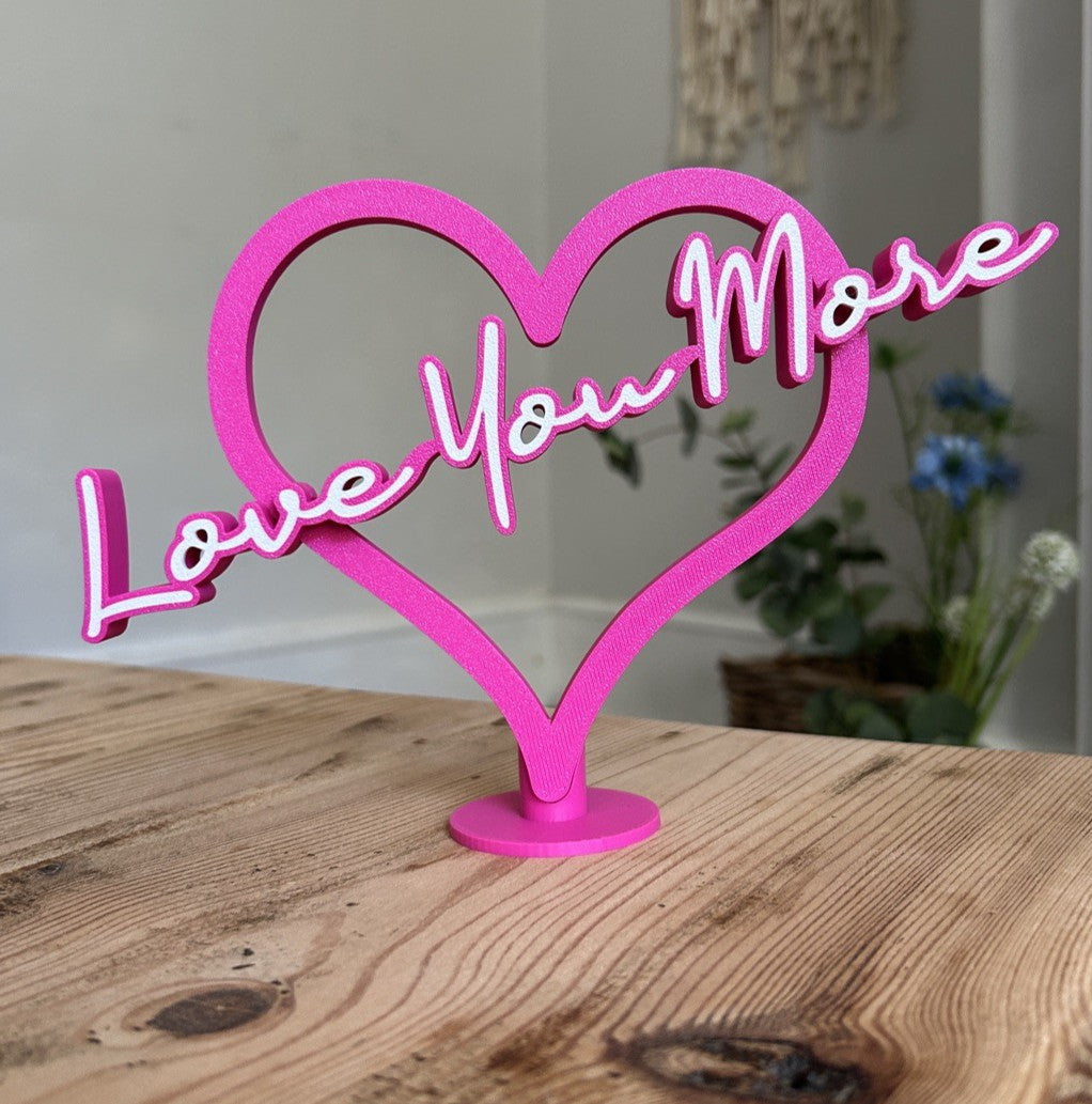Love You More ornament birthday Girlfriend Boyfriend Wife Partner Husband - Poppy Kate Designs