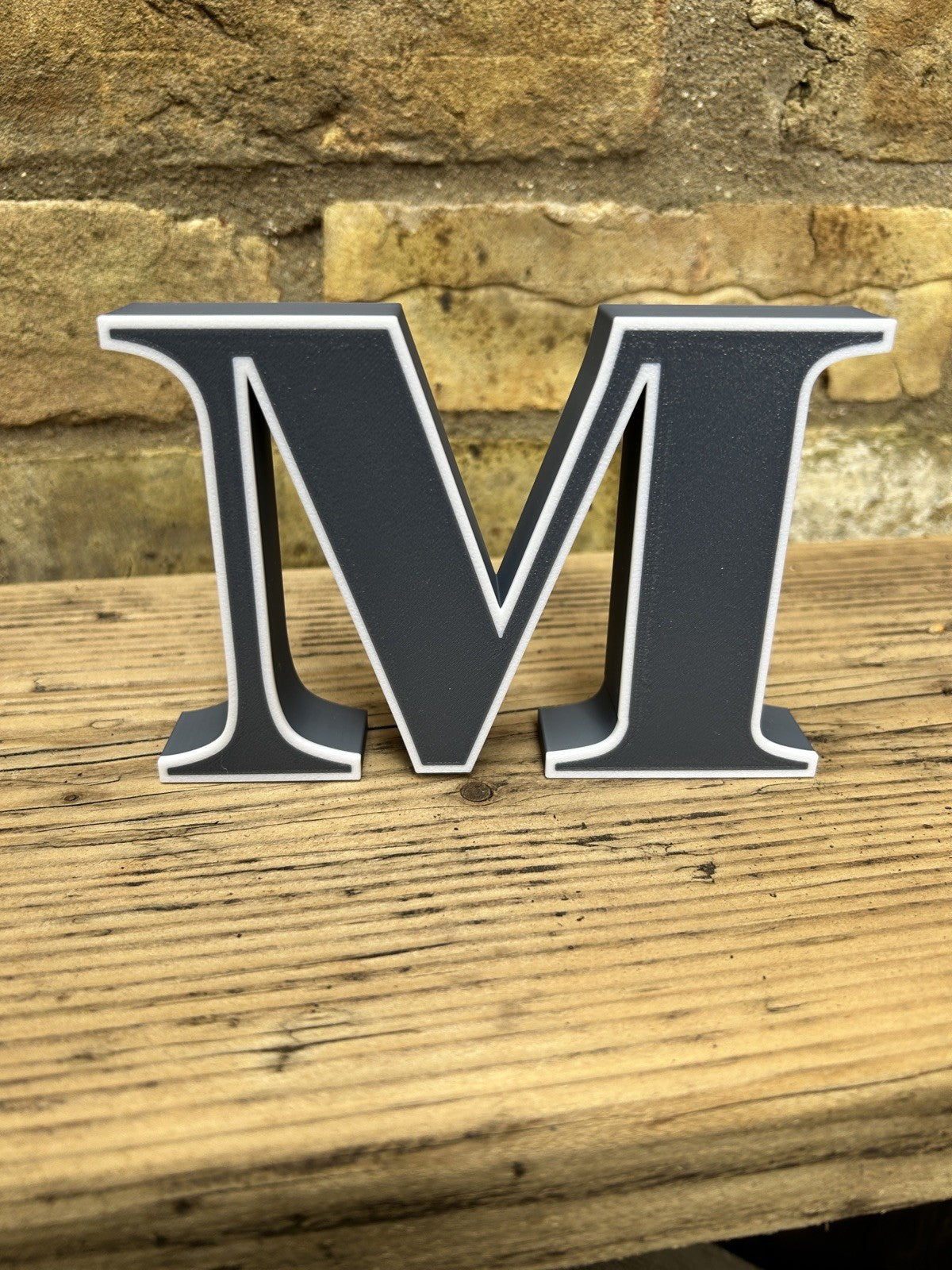 Initials with & Ampersand Freestanding Sign Gift Ornament Letters Decoration - Poppy Kate Designs