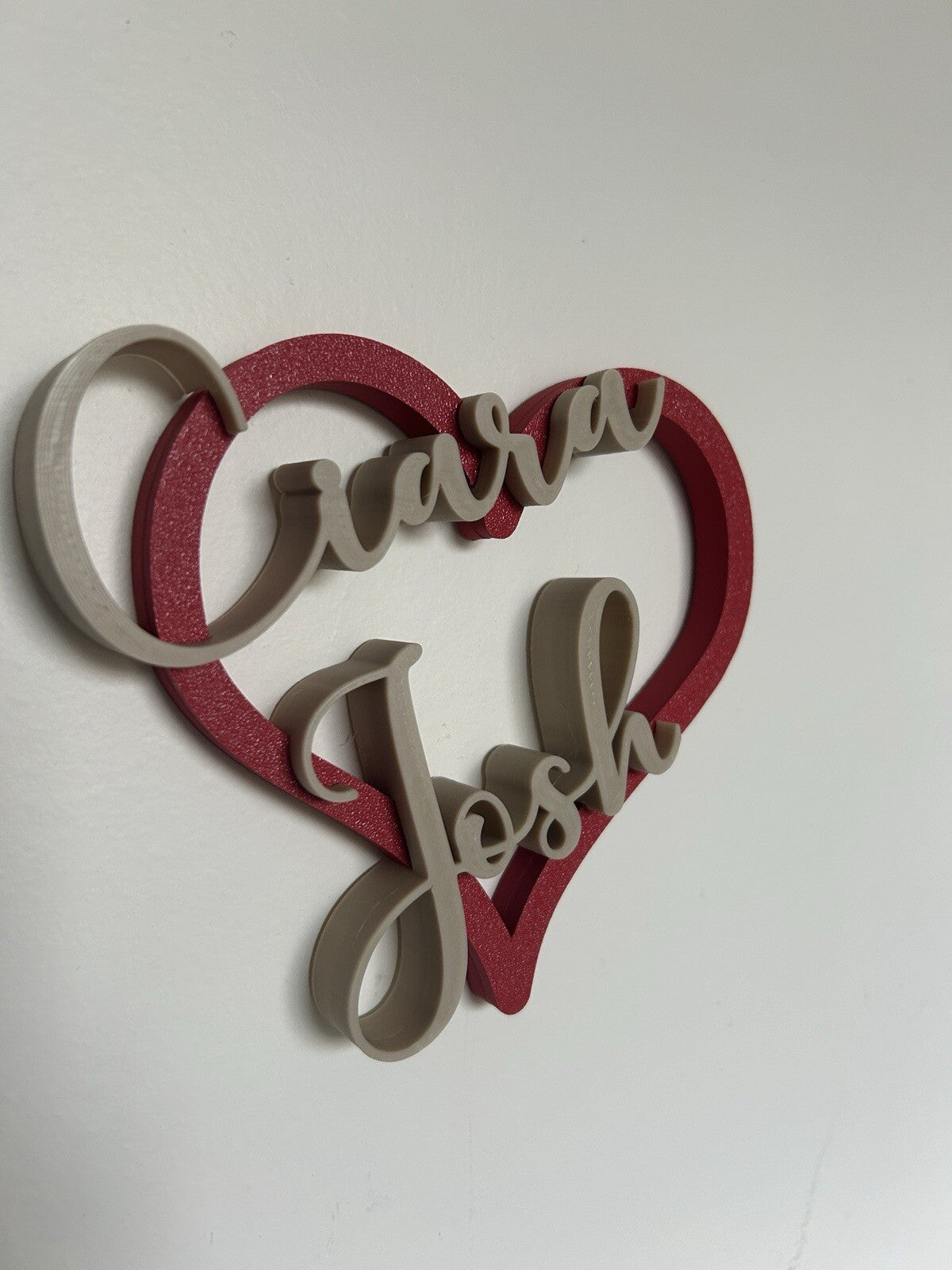 Personalised Gift for Girlfriend Her Boyfriend Keepsake Heart Wife Him Custom - Poppy Kate Designs