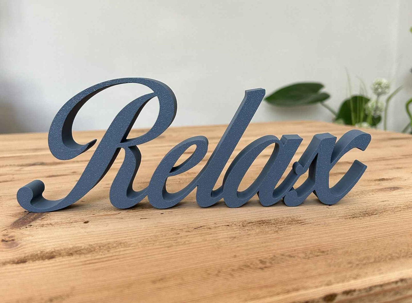 Relax Sign Word Letters Ornament Freestanding Word New Home Gift