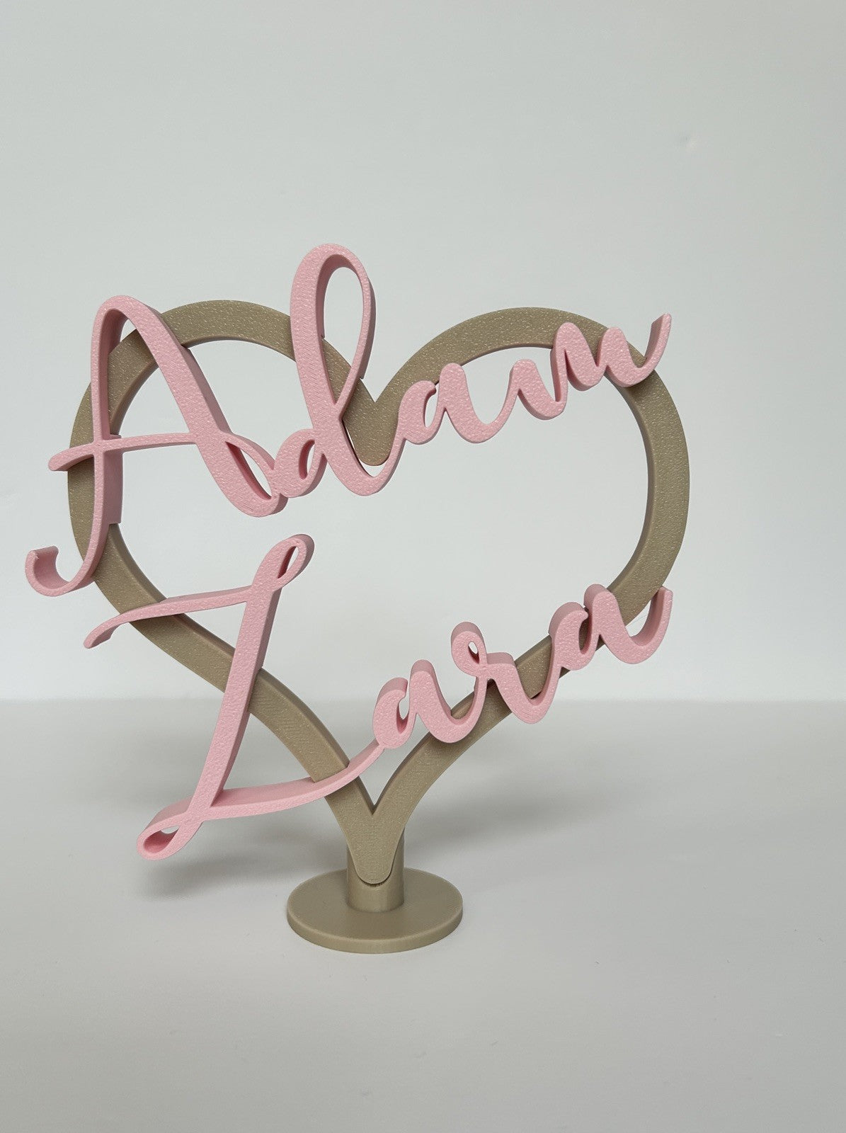 Personalised Gift Heart Partner Girlfriend Wife orHusband Boyfriend Anniversary - Poppy Kate Designs