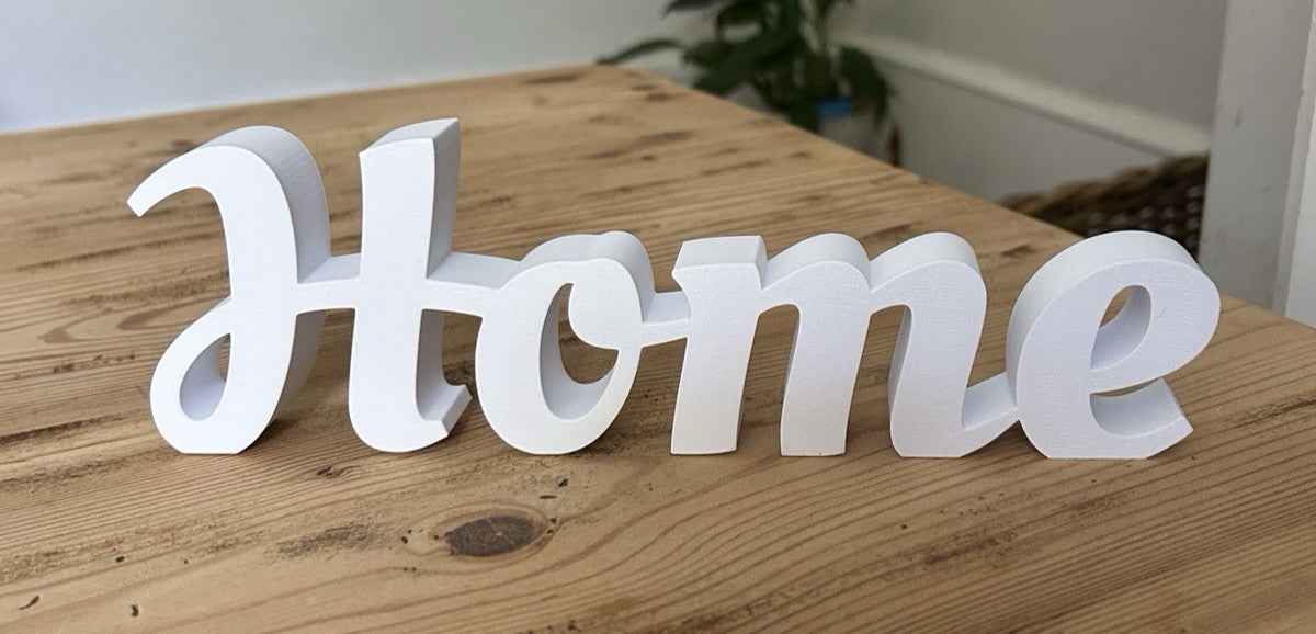 White Home Word Freestanding Sign Words Ornament New Home Gift Decoration