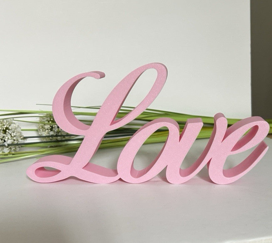 Love Large Word Freestanding Letters Sign Word Letters ornament Home Decor - Poppy Kate Designs