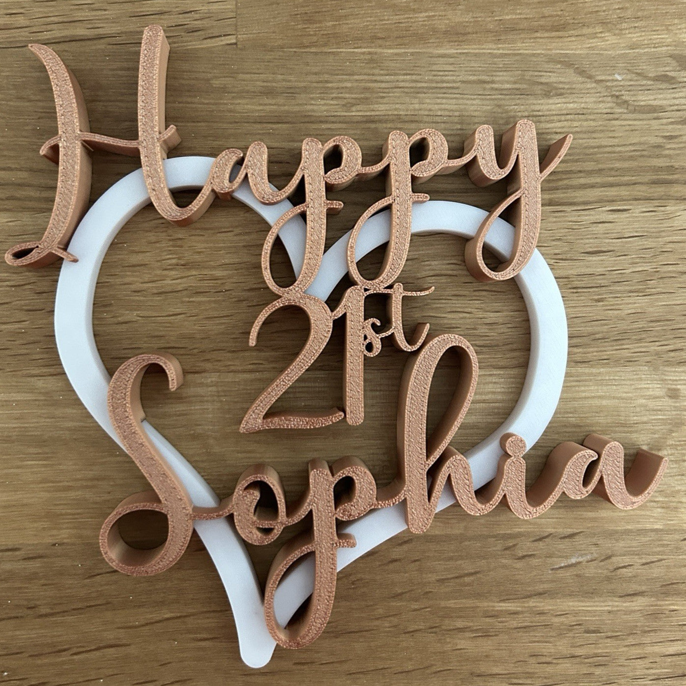 Made to Order Personalised Girls 18th 21st Age Birthday Gift Keepsake Daughter - Poppy Kate Designs