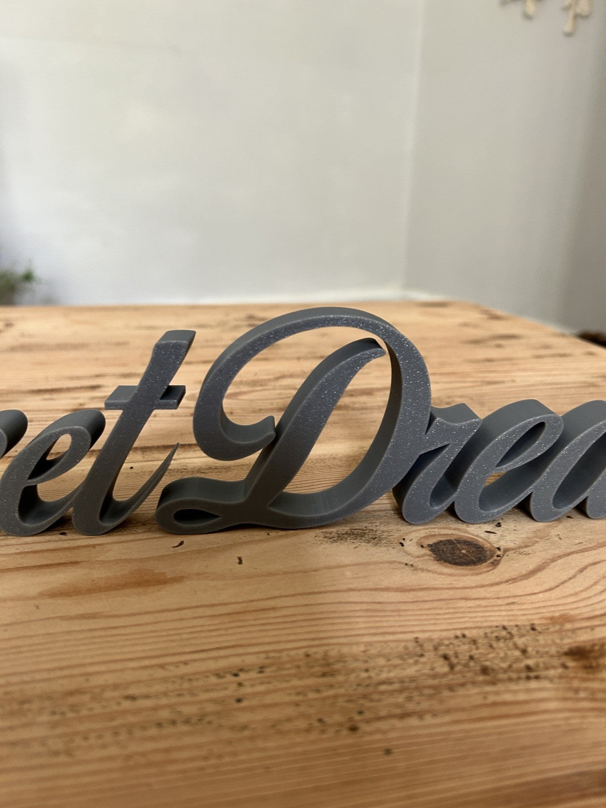 Sweet Dreams Grey Sign Freestanding or Wall Bedroom Ornament Decoration - Poppy Kate Designs