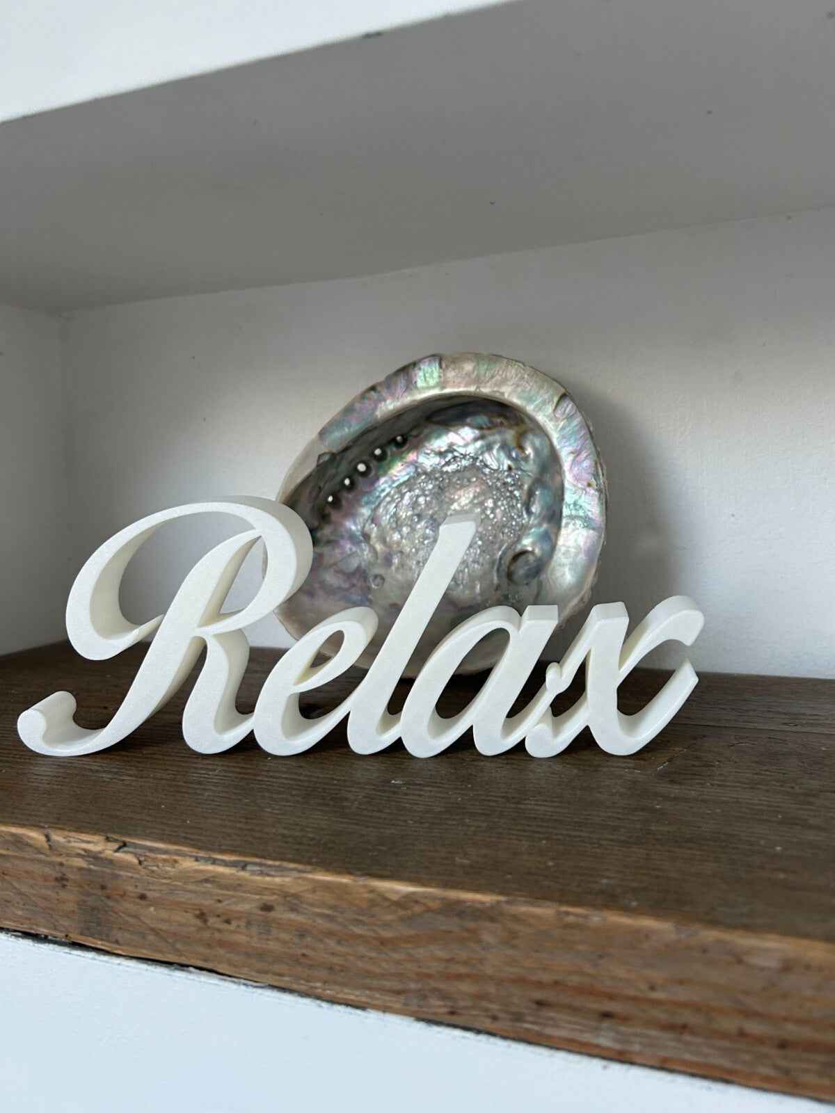 Relax Sign Word Letters Ornament Freestanding Word New Home Gift