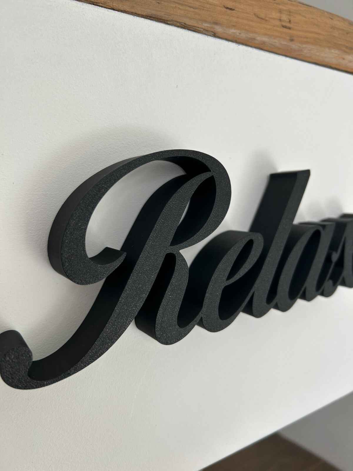 Relax Sign Word Letters Ornament Freestanding Word New Home Gift