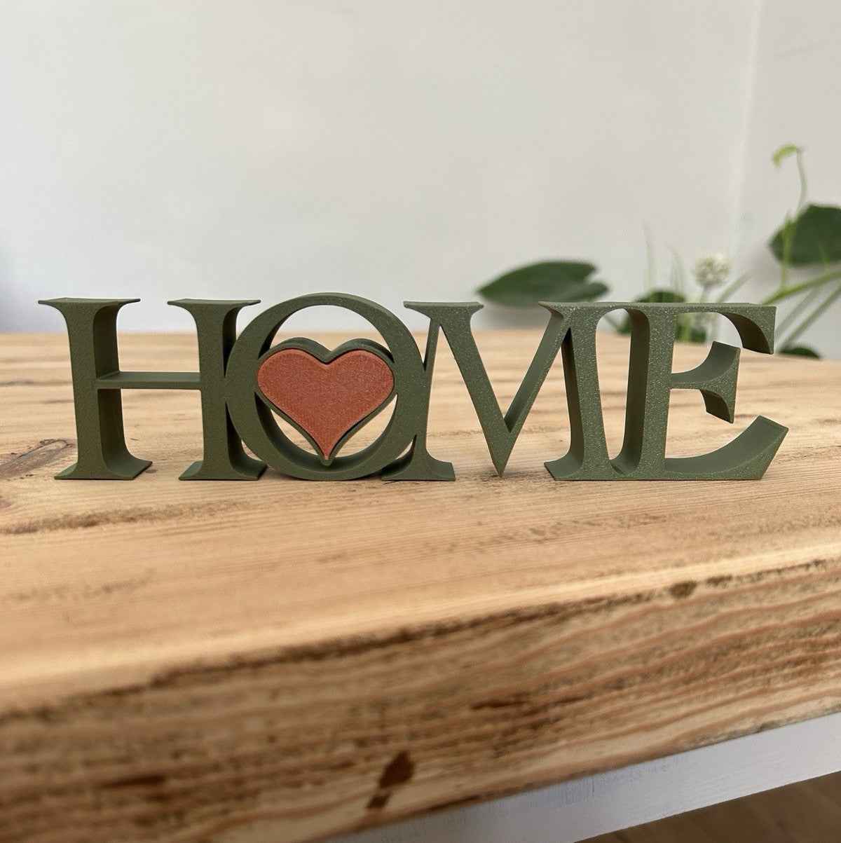 Small Home Word Sign New Home Gift Letters Home Freestanding Ornament Decoration