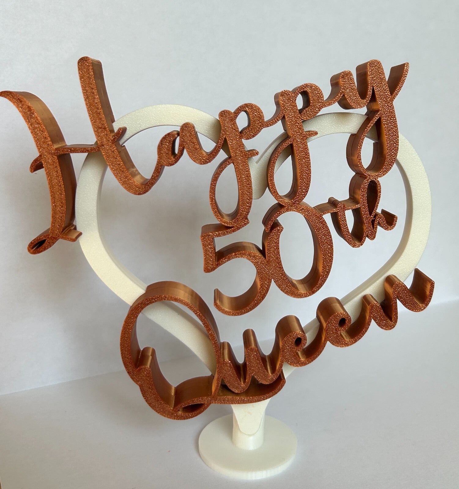 Personalised 50th 40th Birthday Gift Decoration for her him wife husband - Poppy Kate Designs