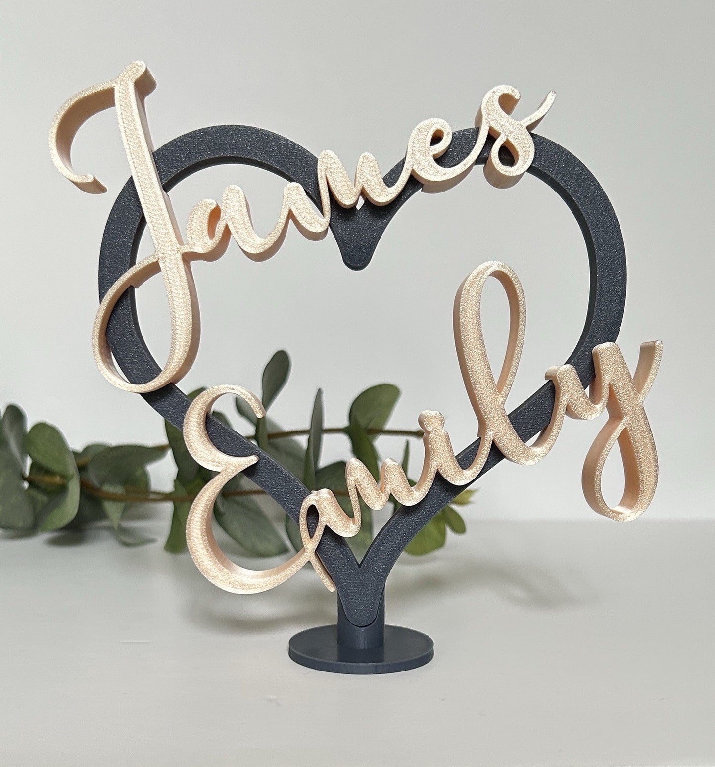 Personalised Gift Heart Partner Girlfriend Wife orHusband Boyfriend Anniversary - Poppy Kate Designs