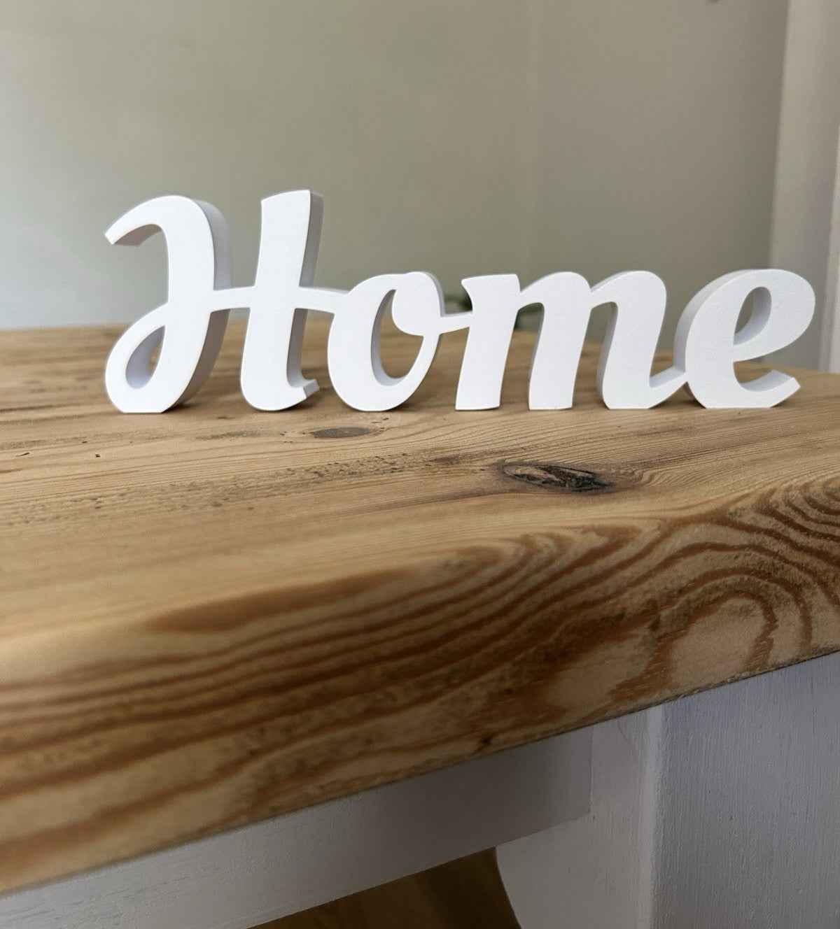 White Home Word Freestanding Sign Words Ornament New Home Gift Decoration