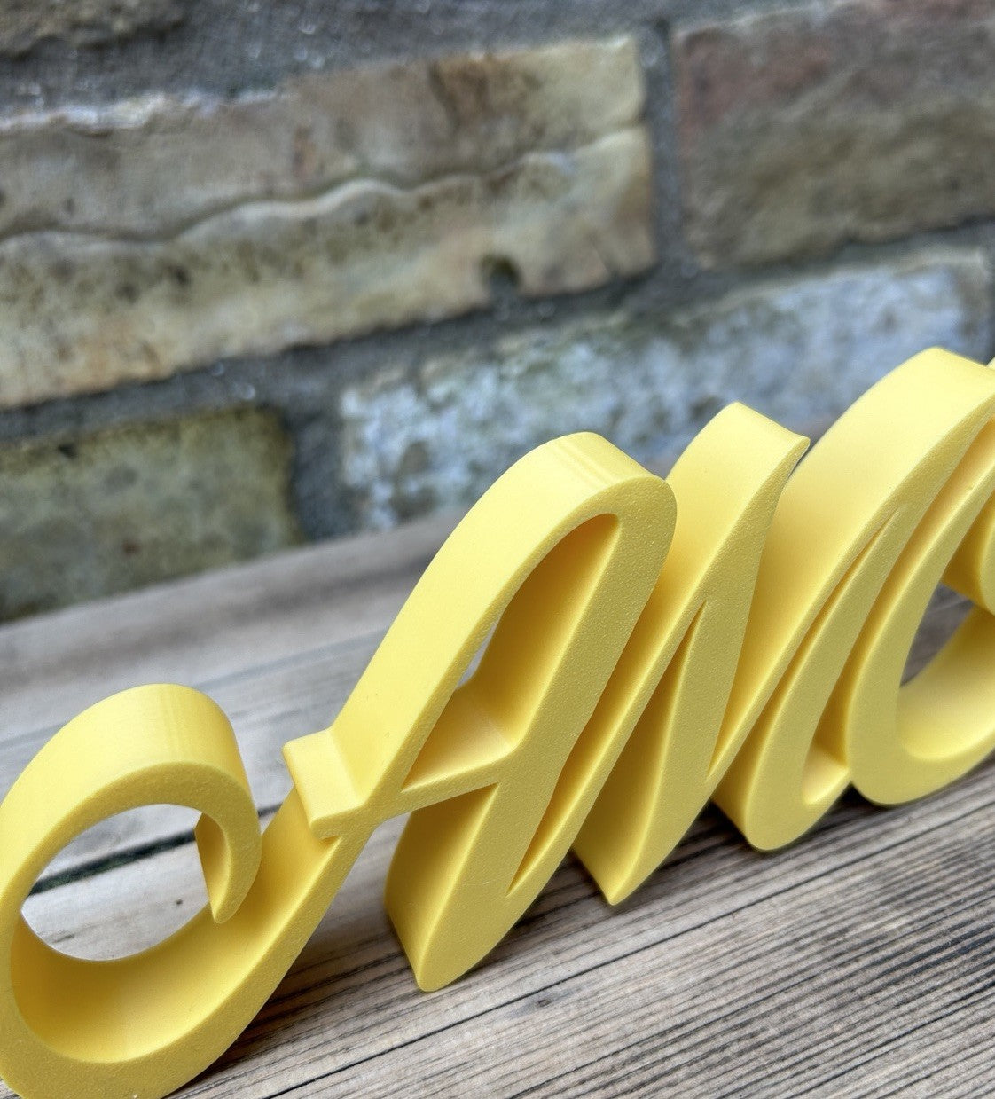 Personalised Name Plaque Any Word Gift Display Made To Order Girls Boys Custom - Poppy Kate Designs