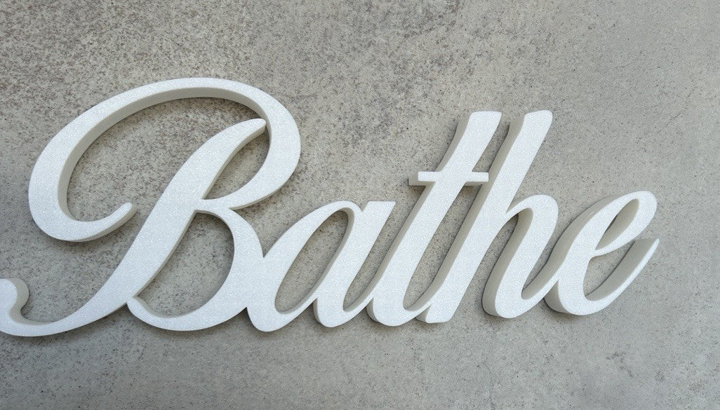 Bathe Sign freestanding Bathroom Ornament Hot Tub Spa  New Home Decoration - Poppy Kate Designs