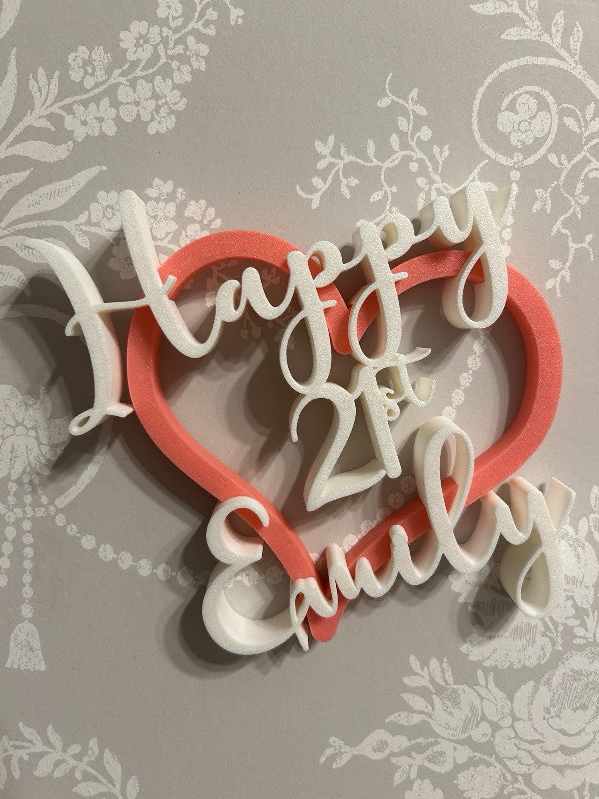 Personalised 50th 40th Birthday Gift Decoration for her him wife husband - Poppy Kate Designs