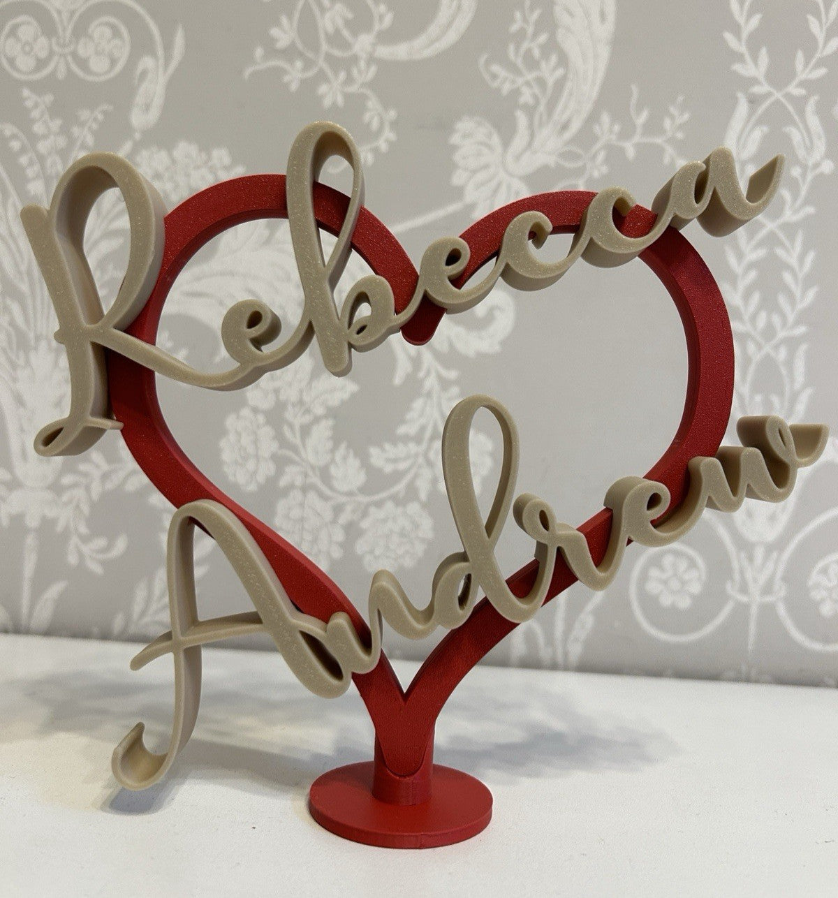 Personalised Gift for Boyfriend Him Girlfriend Partner Heart Husband Her Fiance - Poppy Kate Designs