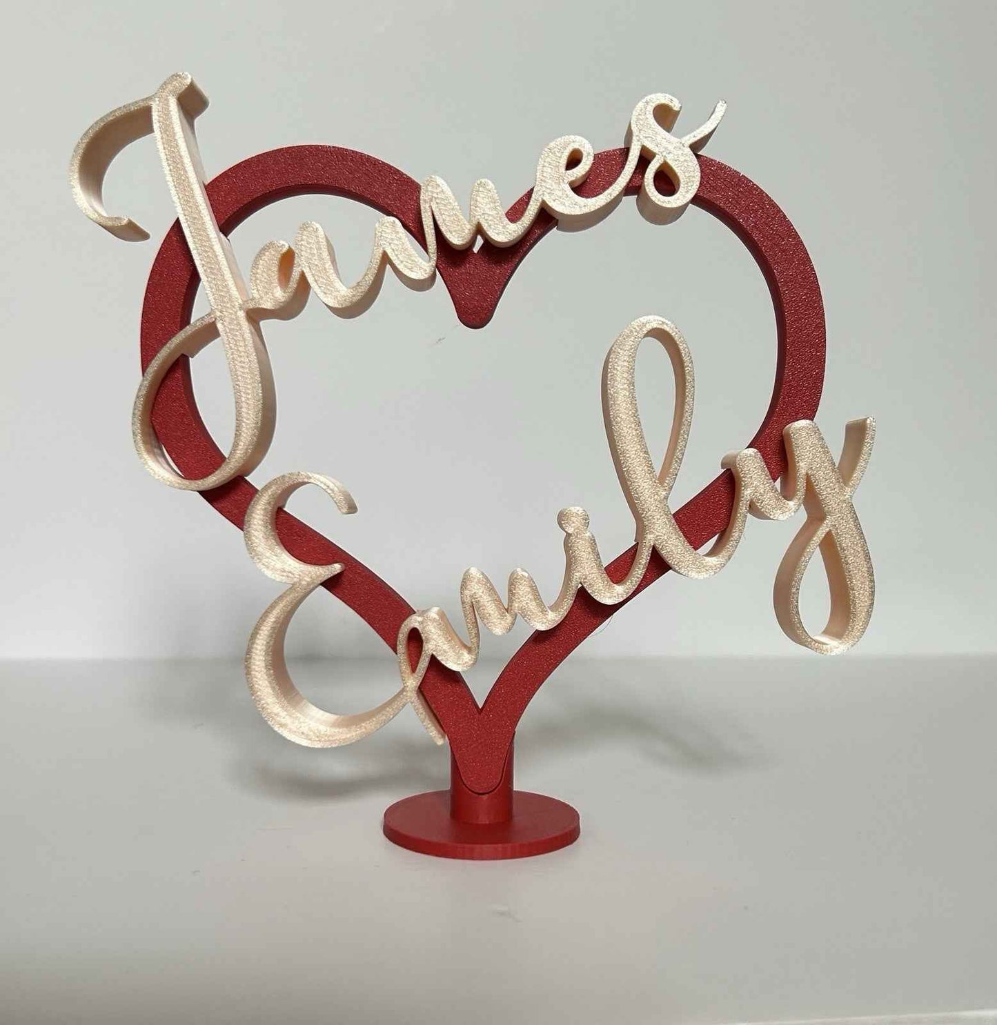 Personalised Gift Heart Partner Girlfriend wife Husband Boyfriend Anniversary