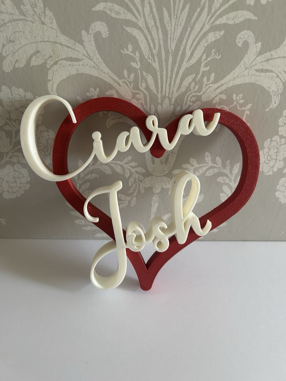 Personalised Gift for Boyfriend Him Girlfriend Partner Heart Husband Her Fiance - Poppy Kate Designs
