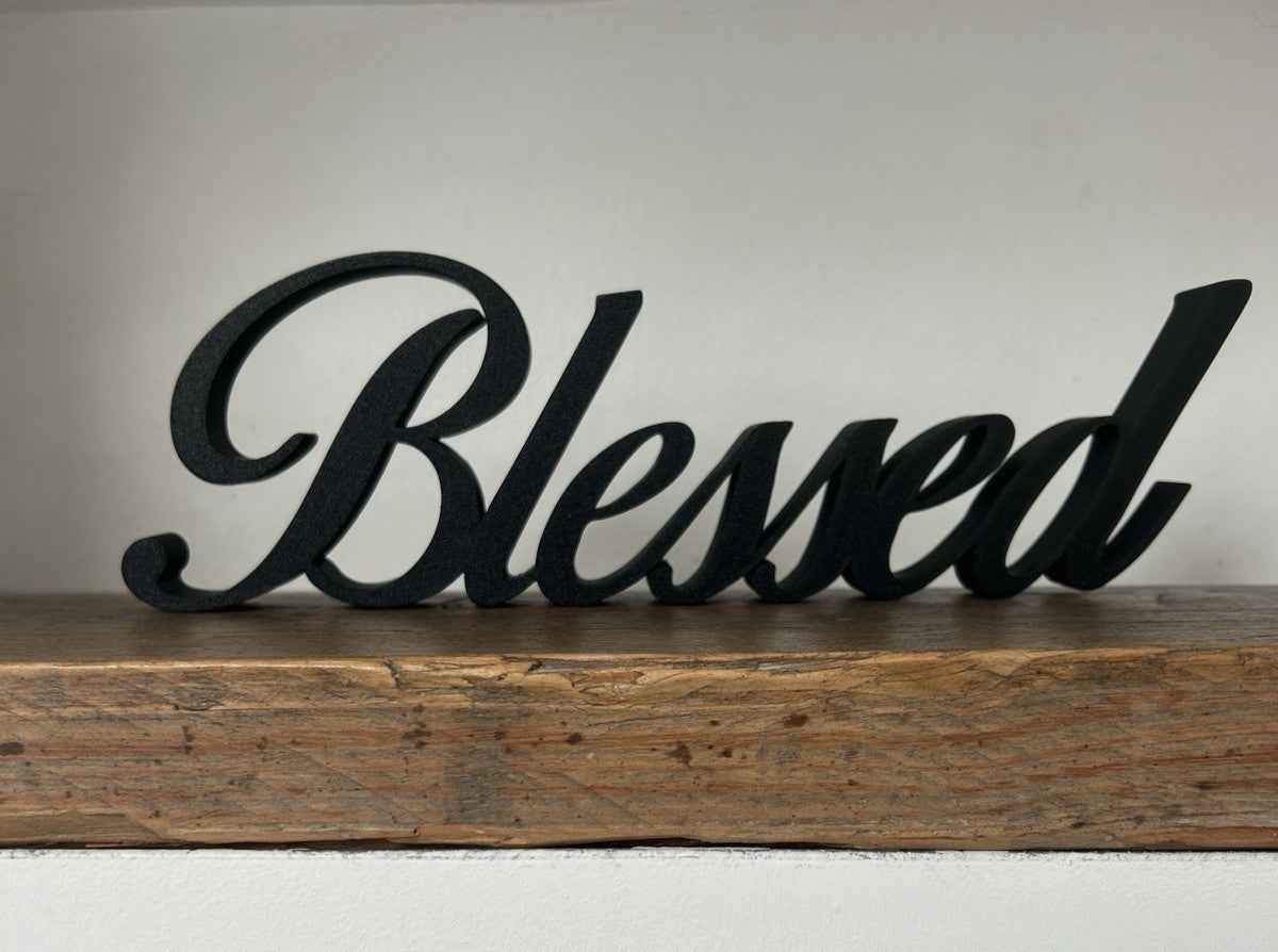 Blessed Sign Letters Ornament Gift New Home Freestanding Sign Home Grateful