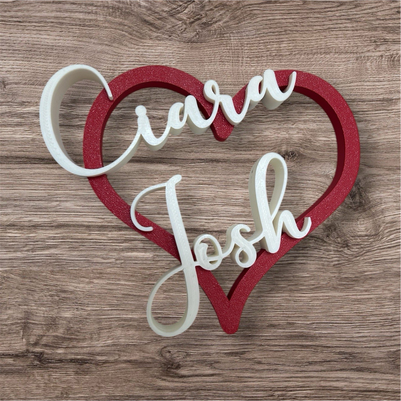 Personalised Gift for Boyfriend Him Girlfriend Partner Heart Husband Her Fiance - Poppy Kate Designs