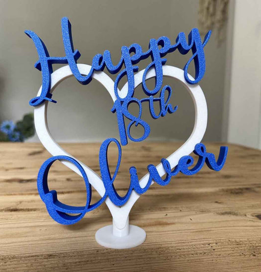 Personalised 18th 21st Birthday Boys Son Grandson Nephew Gift Decoration