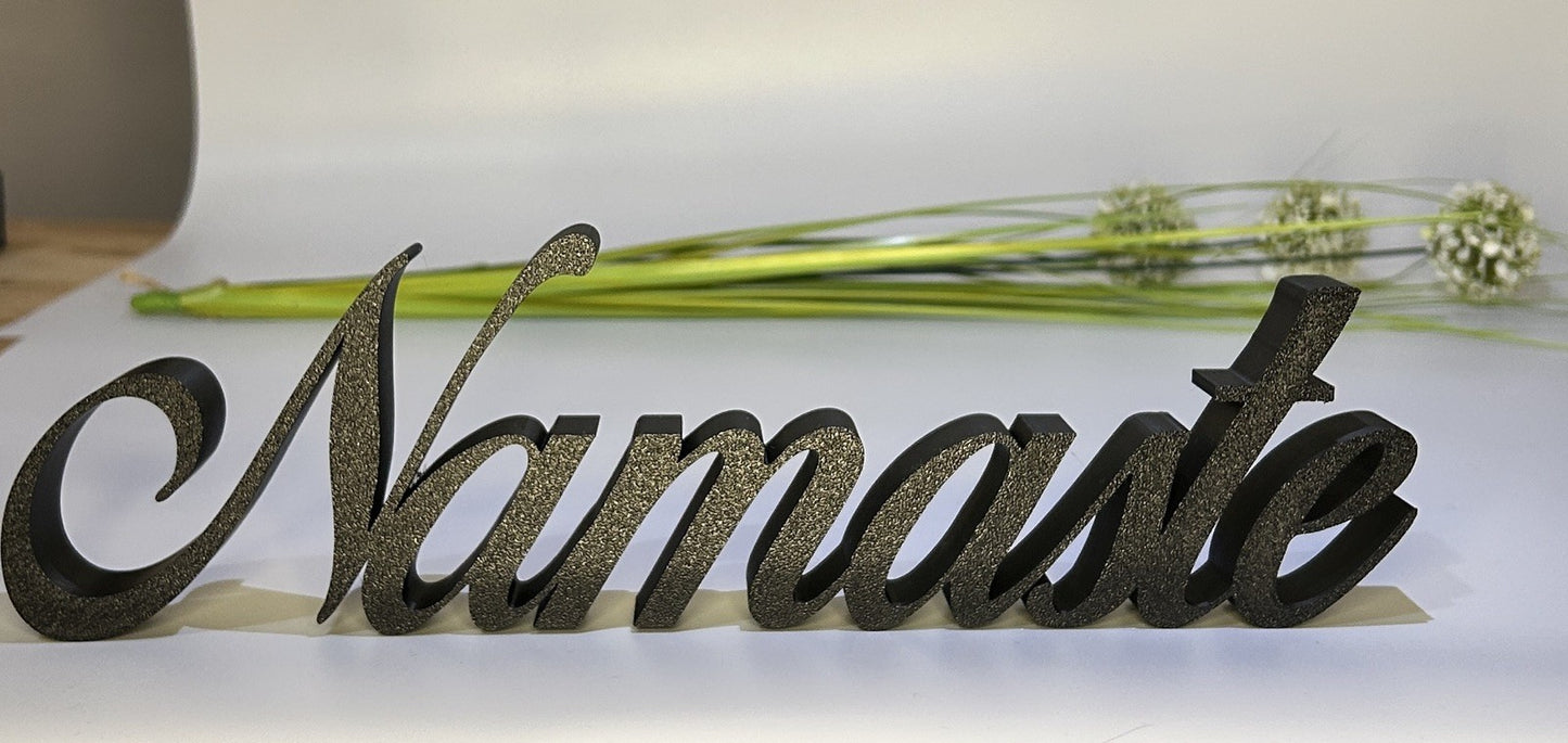 Custom Made Any Word Namaste Made to Order Dads Bar Freestanding and Wall Sign - Poppy Kate Designs