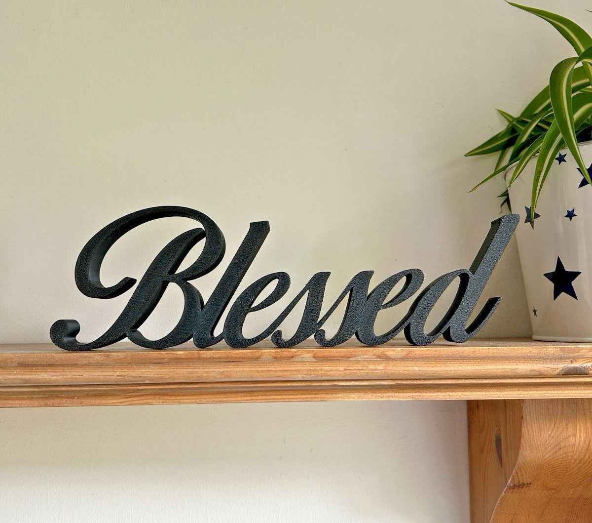 Blessed Sign Letters Ornament Gift New Home Freestanding Sign Home Grateful