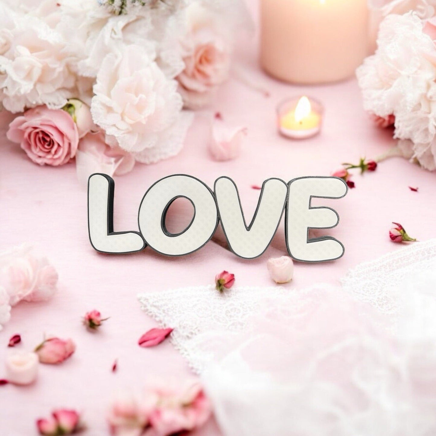 Love Sign Gift Home Freestanding Decoration Personalised Custom Made Wall Letter - Poppy Kate Designs