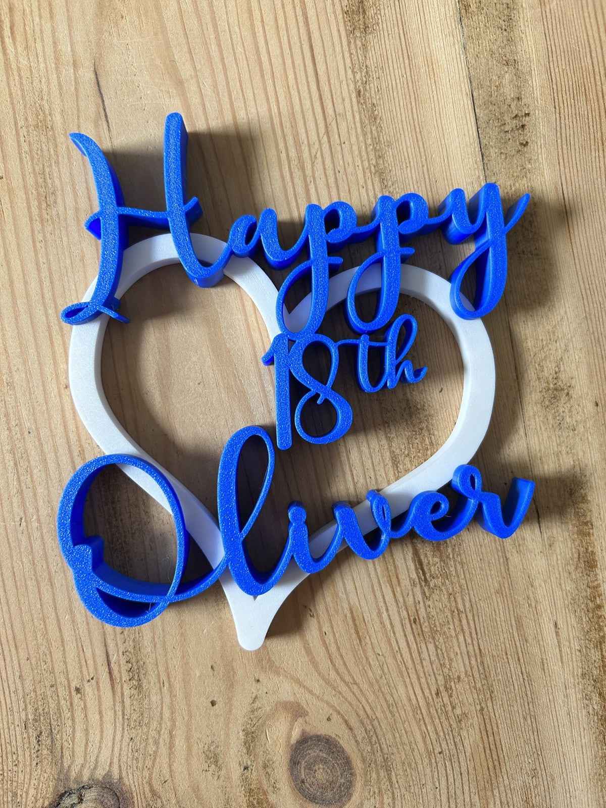 Personalised 18th 21st Birthday Boys Son Grandson Nephew Gift Decoration