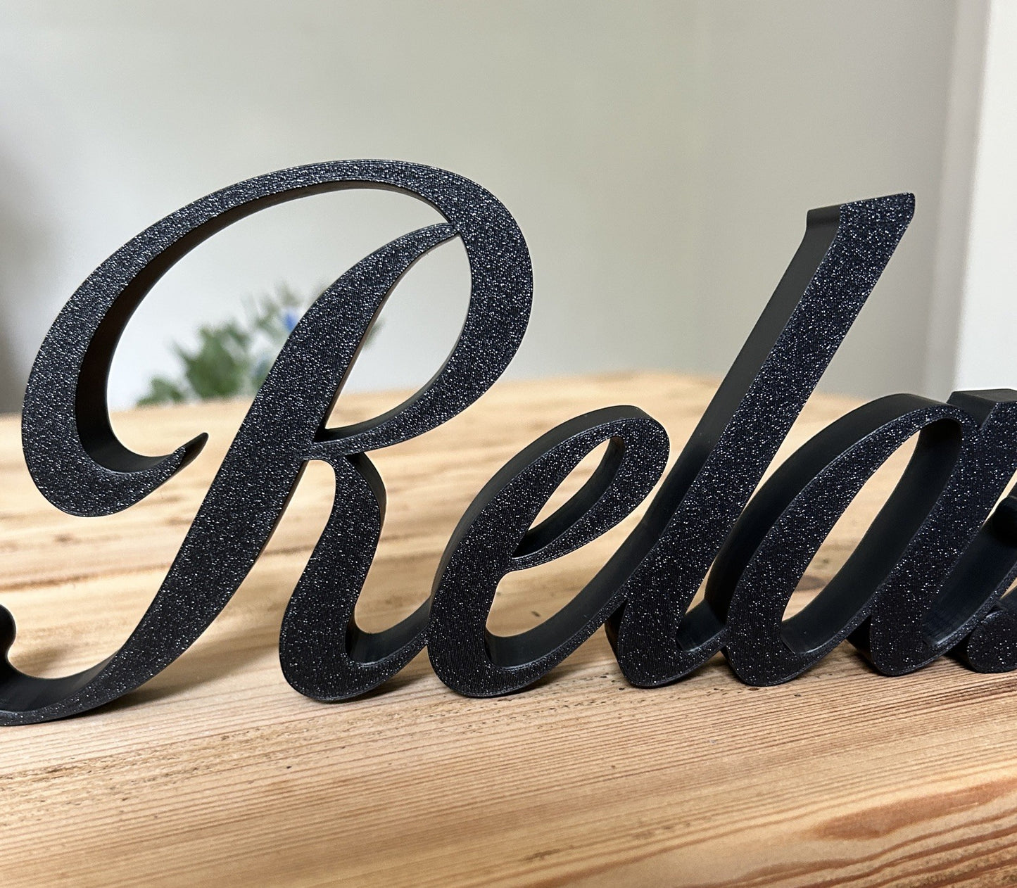 White Relax Word Ornament Sign Various Colours Gift Decoration Freestanding - Poppy Kate Designs