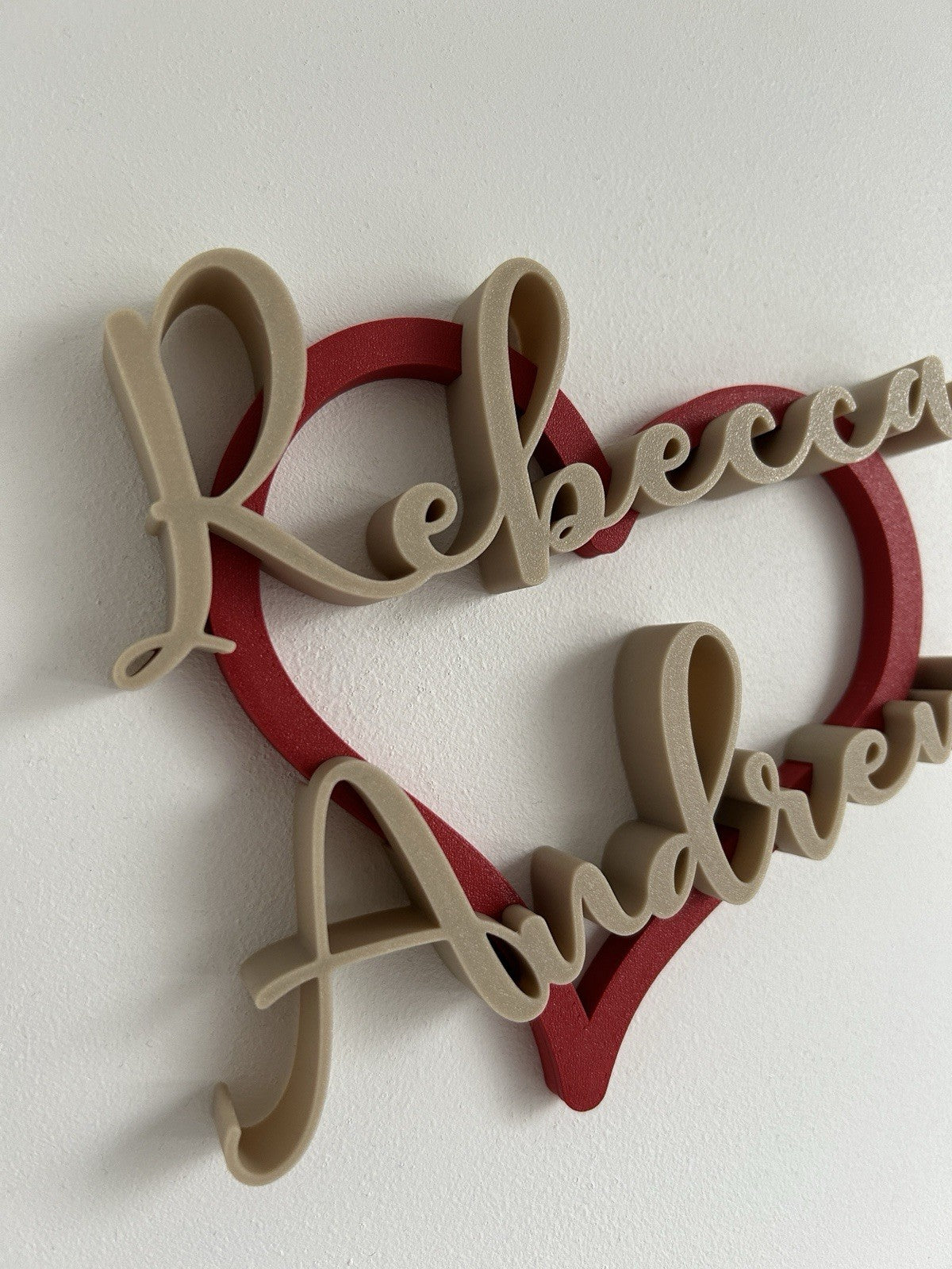 Personalised Gift for Boyfriend Him Girlfriend Partner Heart Husband Her Fiance - Poppy Kate Designs