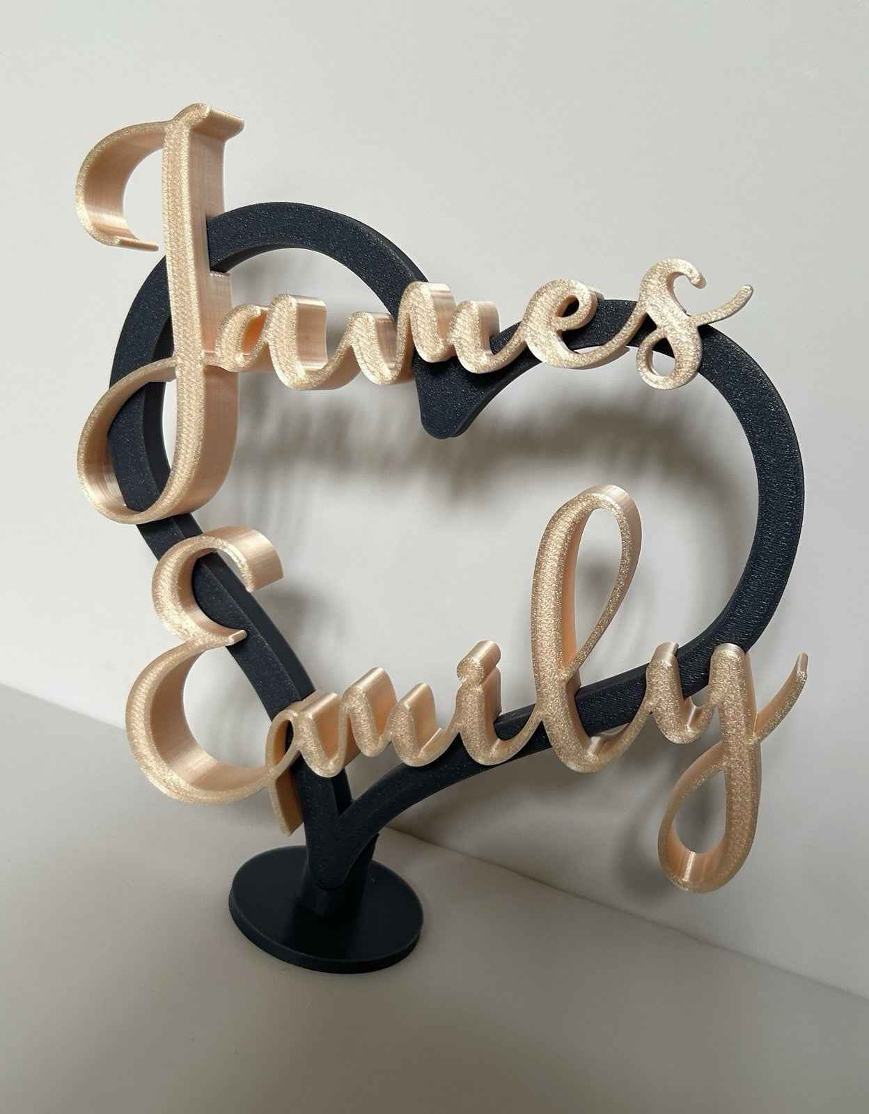 Couples Personalised Heart  Gift for Girlfriend Boyfriend Partner Him Her Wife