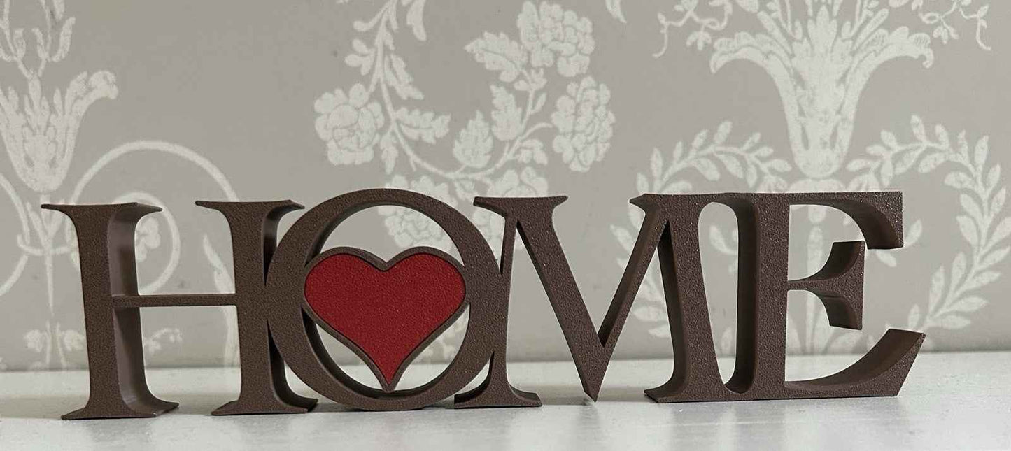 Home Word Sign New Home Gift Letters Home Freestanding Ornament Decoration