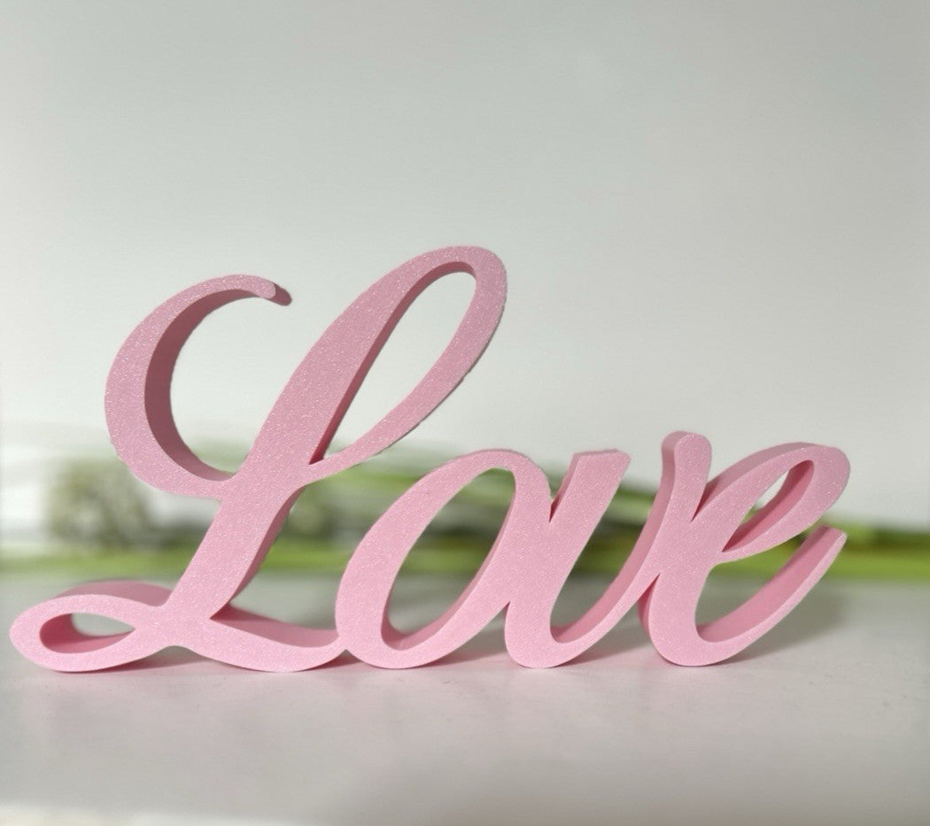 Love Large Word Freestanding Letters Sign Word Letters ornament Home Decor - Poppy Kate Designs