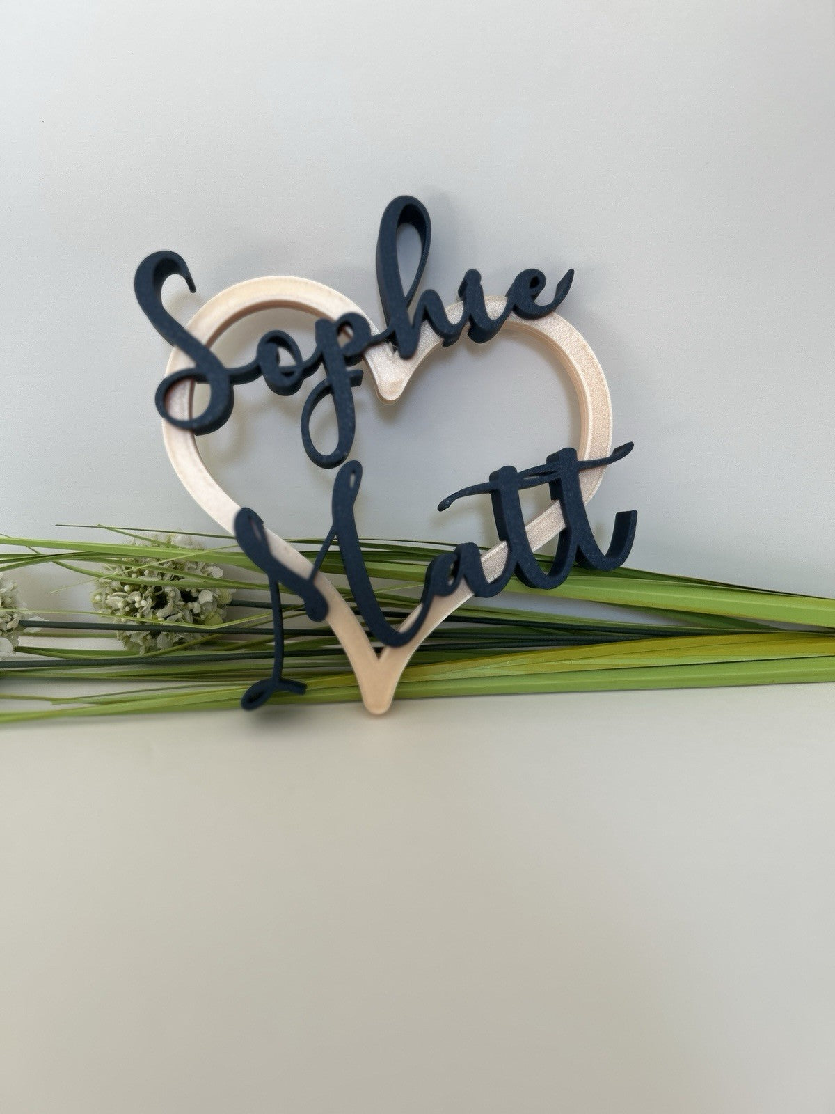 Personalised Gift for Girlfriend Her Boyfriend Keepsake Heart Wife Him Custom - Poppy Kate Designs